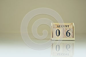 August 06, Empty Cover background