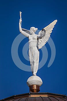 AUGUST 23, 2017 - PHOENIX ARIZONA - Arizona State Capitol Building at sunrise, features Winged. Arizona, State