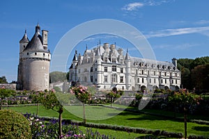 29 AUGUST 2015, FRANCE: French castle Chateau de Chenonceau