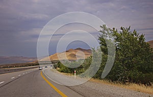 August landscape in the Shamakhi region of Azerbaijan.