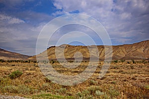 August landscape in the Shamakhi region of Azerbaijan.