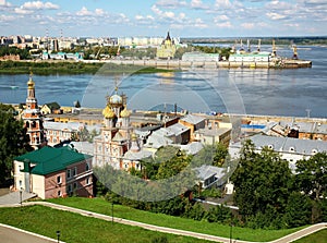 August summer view of scenic Nizhny Novgorod