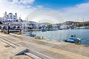 August 24th 2017 - Lipsi island, Greece - The picturesque harbor of Lipsi island, Dodecanese, Greece