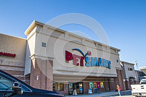 PetSmart in a busy shopping plaza