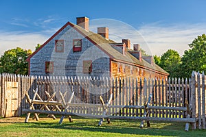 Augusta, Maine, USA at historic Fort Western photo
