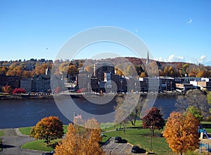 Augusta ME Waterfront in Autumn photo