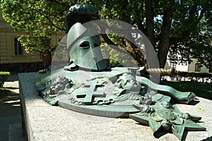 Augustin Ehrensvard`s tomb, at Suomenlinna Fortress, Helsinki, Finland photo