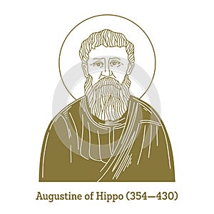 Augustine of Hippo 354-430 was a theologian and philosopher. His writings influenced the development of Western philosophy photo