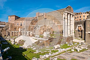 The Augustus Forum (Foro di Augusto) near the Roman Forum in Rom