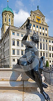 Augustus fountain in Augsburg