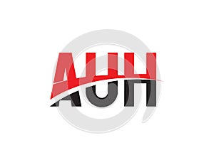 AUH Letter Initial Logo Design Vector Illustration