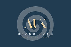 AUL abstract letter logo design