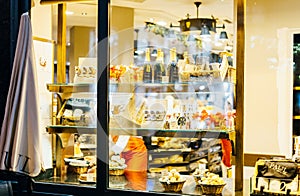 Paul Boulangerie Et Patisserie cafe with window shopping full of