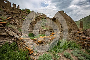 Aul - the ghost of Gra on the southern slope of the Samur ridge in Dagestan