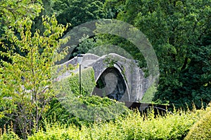 The Auld Brig better known as Brig o Doon in Alloway near Ayr in Scotland