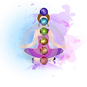 Aura and chakra, meditation