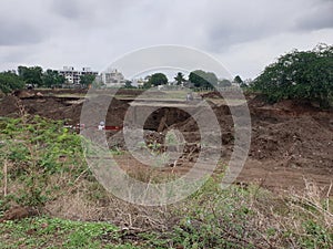 Aurangabad River bank ecology destroy sand mining illigal