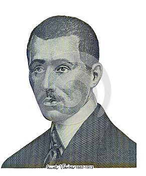 Aurel Vlaicu cut from 50 Romanian lei banknote