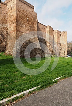 Aurelian Walls in Rome, Italy