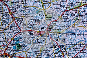 Aurich, Germany, on a road m