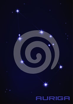Auriga star constellation