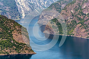 Aurlandfjord from Stegastein