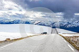 Aurlandsfjellet road in Western Norway