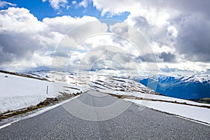 Aurlandsfjellet road in Western Norway