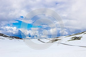 Aurlandsfjellet road in Western Norway