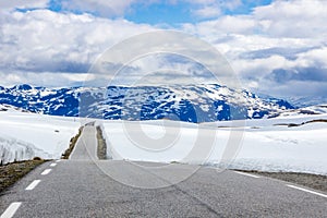 Aurlandsfjellet road in Western Norway