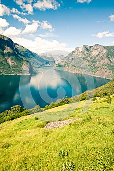 Aurlandsfjorden in Norway, Sognefjord