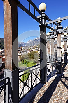 Auronzo di Cadore, beautiful tourist mountain town in the Dolomites