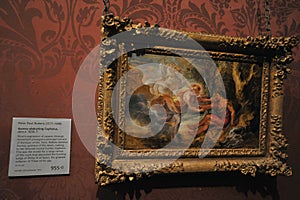Aurora abducting Cephalus by Peter Paul Rubens at the National Gallery in London England