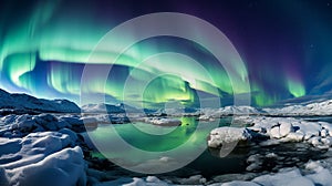 Aurora Borealis in the Arctic