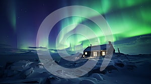 Aurora Borealis in the Arctic