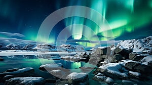 Aurora Borealis in the Arctic