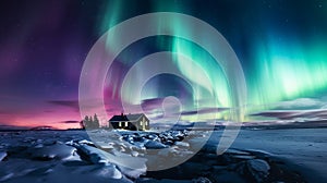 Aurora Borealis in the Arctic