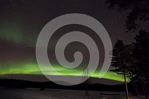 Aurora Borealis in Inari, Lapland, Finland