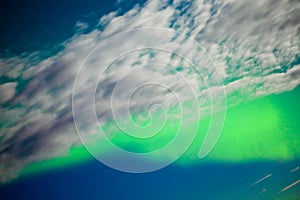 Aurora borealis (Northern lights) display