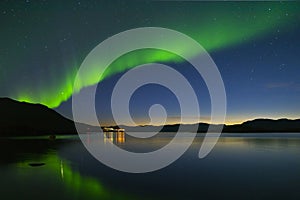 Aurora borealis in Northern Sweden photo