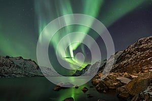 Aurora borealis over Tromso