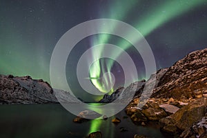 Aurora borealis over Tromso