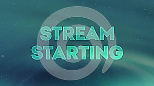 aurora borealis stream starting stream overlay. starting soon twitch overlay