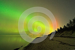 Aurora polar lights observing