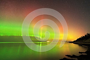 Aurora polar lights observing