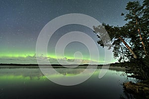 Aurora polar lights observing