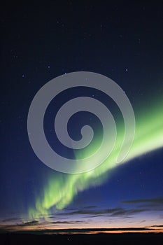 Aurora, twilight and big dipper