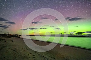 Auroras at Glen Haven Beach, along Manitou Passage way.