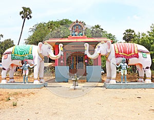 Auroville statue park india