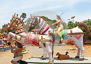 Auroville statue park india